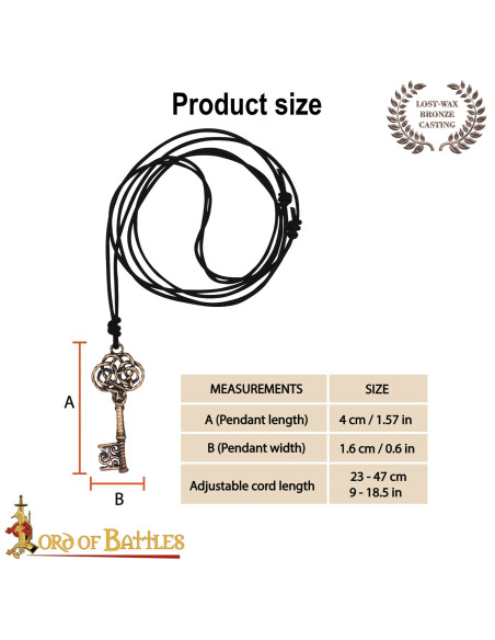 Pendentif médiéval en bronze coulé,...