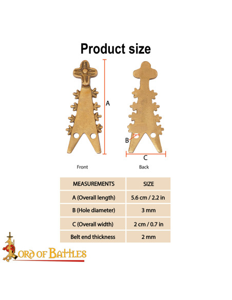 Pointe de ceinture médiévale...