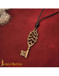 Pendentif viking en forme de clé en bronze coulé 2