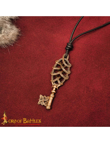 Pendentif viking en forme de clé en...