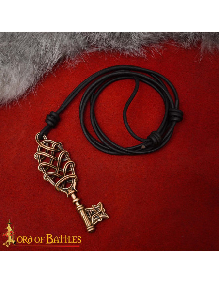 Pendentif viking en forme de clé en...
