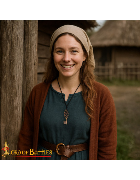 Pendentif viking en forme de clé en...