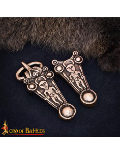 Boucle Celtique en bronze coulé finition vieillie