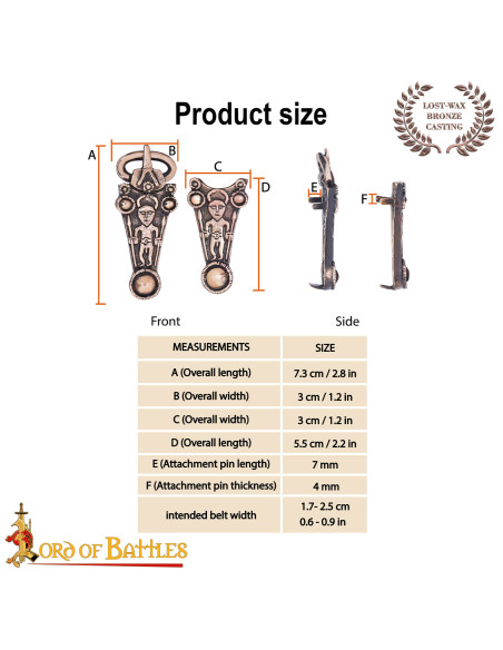 Boucle Celtique en bronze coulé...