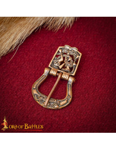 Boucle viking du Xe siècle pour ceinture en bronze fondu