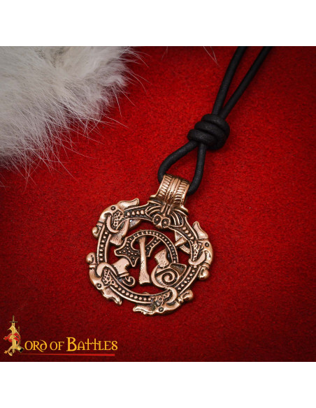 Pendentif viking en bronze design...
