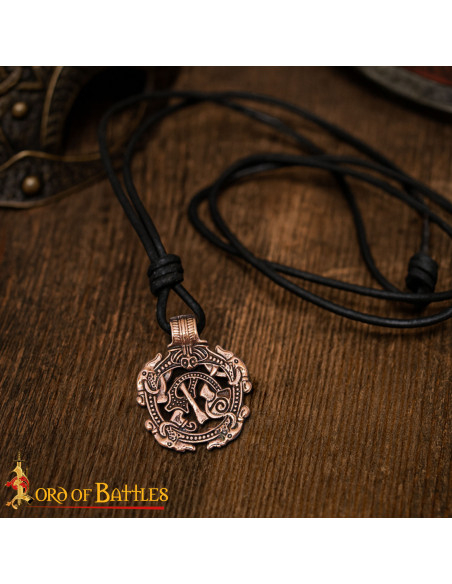 Pendentif viking en bronze design...