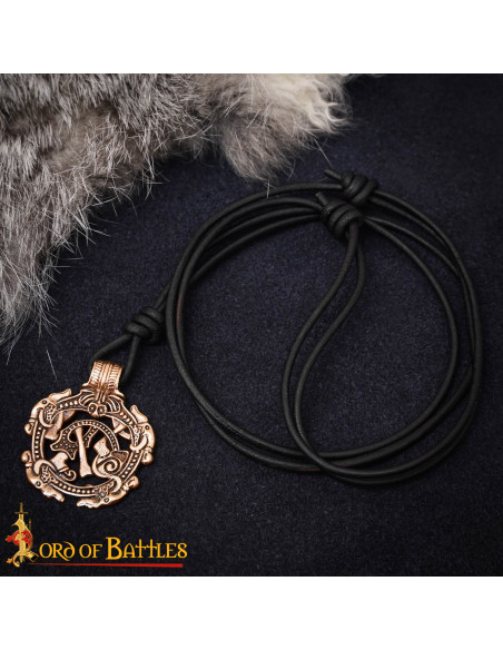 Pendentif viking en bronze design...