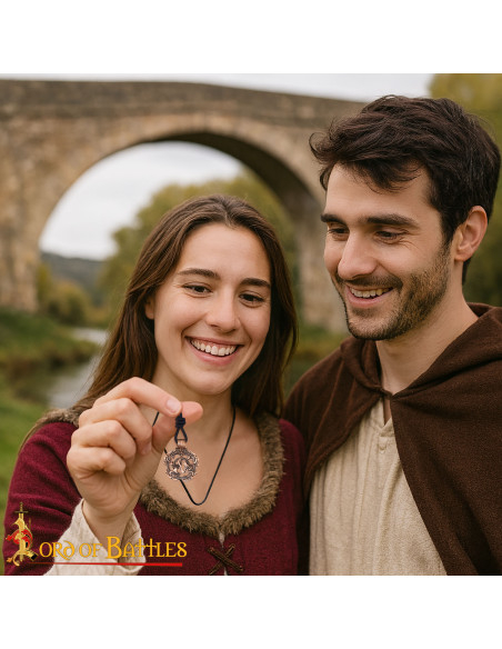 Pendentif viking en bronze design...