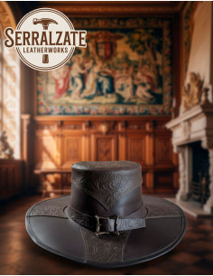 Chapeau Renaissance Deluxe de mousquetaire, marron 2