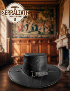 Chapeau Renaissance mousquetaire Deluxe, noir 2