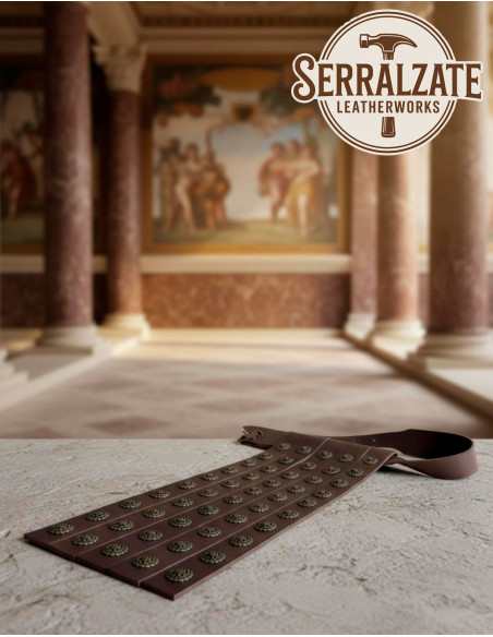 Ceinture romaine militaire en cuir...