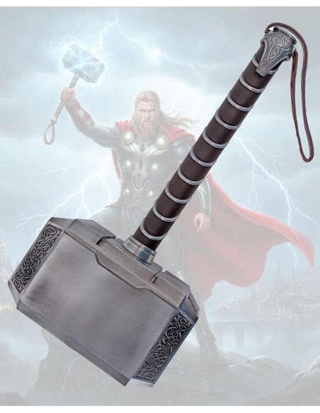 Réplique de marteau de Thor en acier...