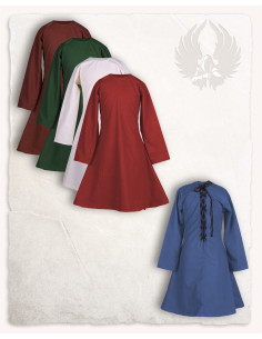 Robe médiévale pour fille modèle Lisbeth, bleue 2