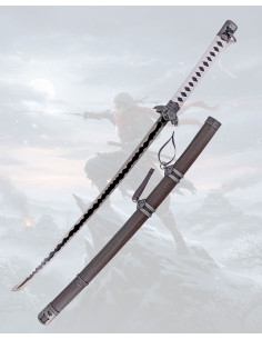 Katana tsuba fleur du jeu vidéo Sekiro, réplique non...