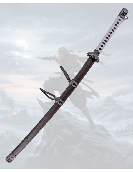 Katana tsuba fleur du jeu vidéo...