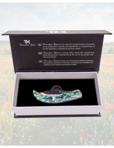 Couteau Rustique Tramuntana Knives en abalone et résine 2