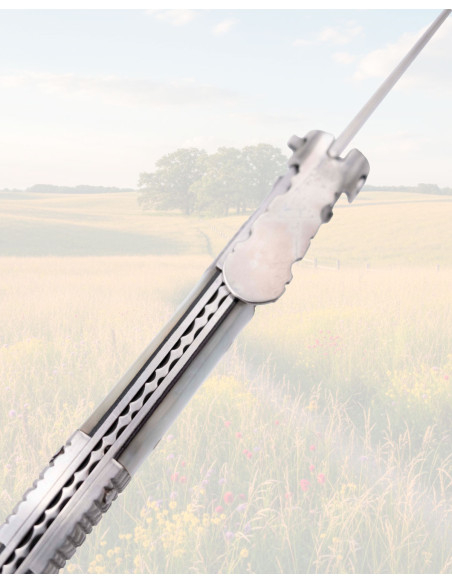 Couteau à crin de soie perle en acier...