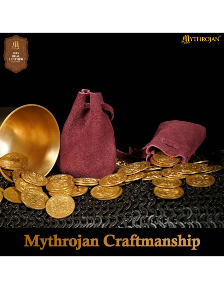 Pack de 2 sacs à aumône médiévaux en...