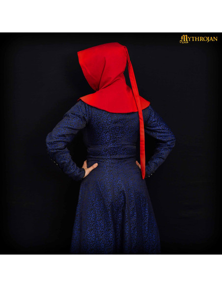 Gugel médiéval en laine avec boutons...