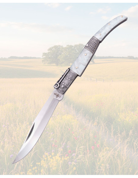 Couteau Tiers Sédition Soie Perle CNC...