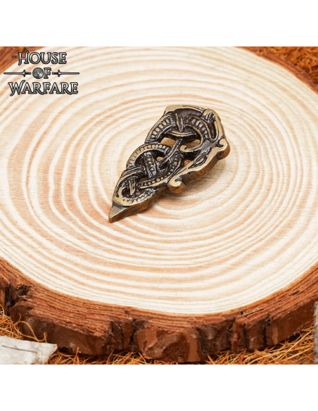 Pointe de ceinture viking en laiton...