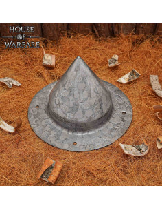 Umbo médiéval allemand en forme conique en acier