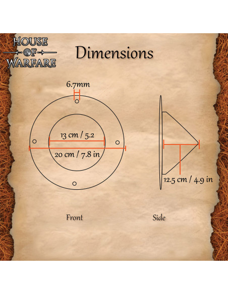 Umbo médiéval allemand en forme...