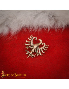 Décoration médiévale pour ceinture en bronze vieilli