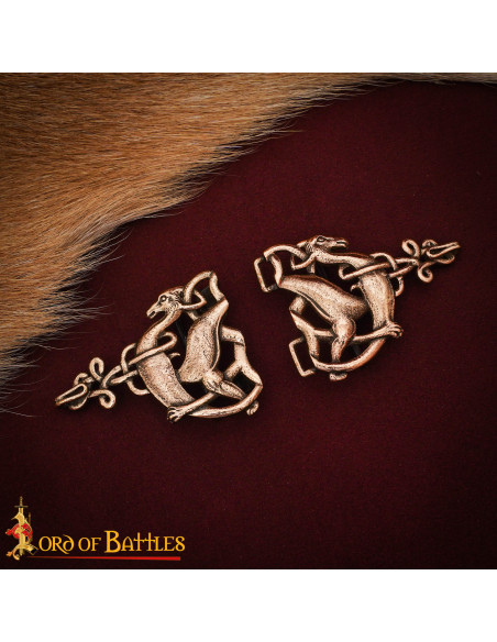 Fermeture de cape celtique Cerfs,...