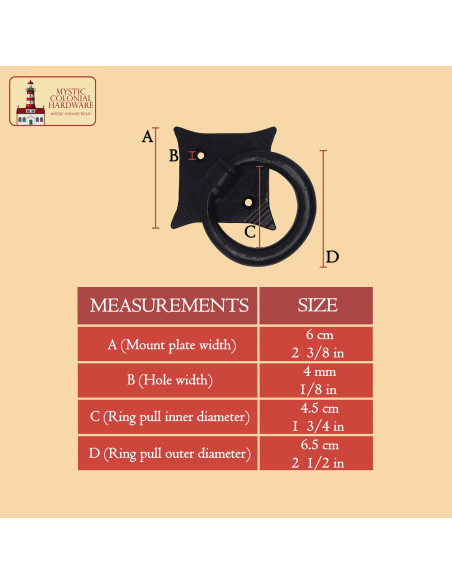 Poignée médiévale en fonte pour...
