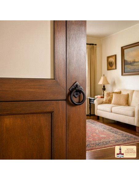 Poignée rustique en fonte pour meubles