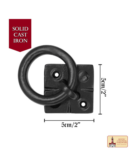 Poignée rustique en fonte pour meubles