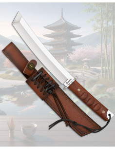 Couteau de sport Albainox Lame Wakizashi, avec étui