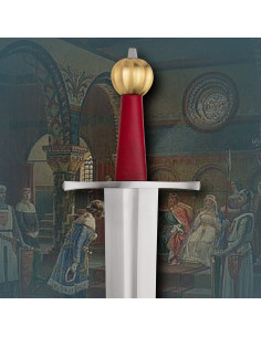 Épée médiévale du Sénéchal des XIVe siècles, avec fourreau