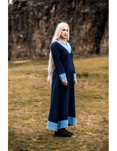 Robe femme viking Jorunn, Bleu-Bleu...