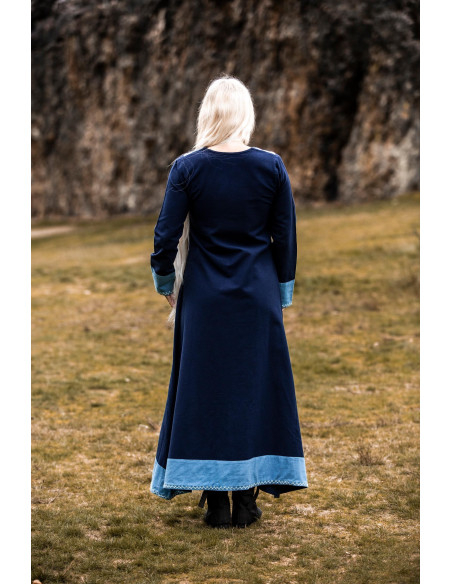 Robe femme viking Jorunn, Bleu-Bleu...
