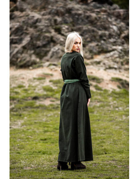 Robe médiévale modèle Alvilda à col...