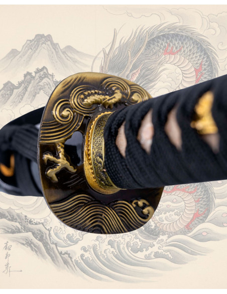 Katana fonctionnelle en acier 1045...