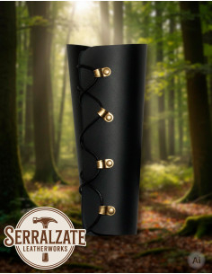 Bracelet d'arc ajustable avec cordons, noir 2