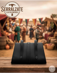 Sacoche de taille médiévale pour reconstitution... 2