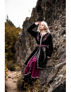 Manteau viking pour femme Birka Skadi, couleur noire 2