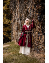 Manteau viking pour femme Birka Skadi, couleur rouge