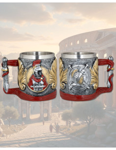 Tasse Médiévale en résine modèle Romains (12 cm)