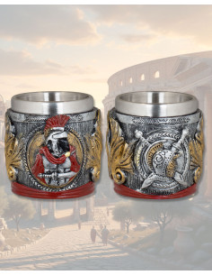 Verre à shot en résine modèle Romains (6 cm).