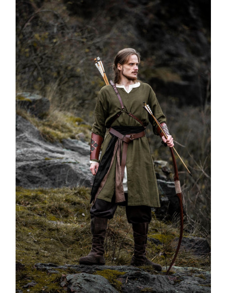 Tunique d'archer modèle Ansgar à col...
