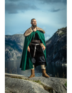 Cape viking unisexe modèle Janne, couleur verte