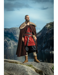 Cape viking unisexe modèle Janne, couleur marron