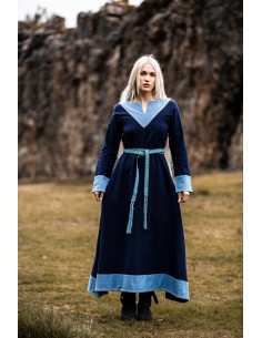 Ceinture unisexe modèle Veigga, bleu avec broderies 2