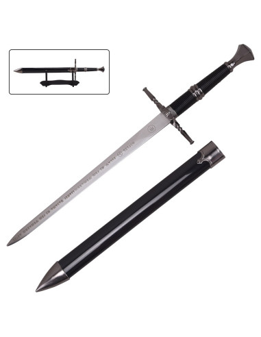 Mini épée Geralt de Rivia Witcher 3, avec support.
